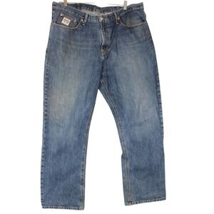 Cinch Jeans Mens 40x32 Straight Leg Blue Denim‎ Casual Workwear Pants